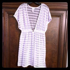 Dotti women’s size large white knit coverup